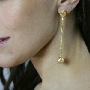 Boucles d'oreilles Nita en fibre de Buriti