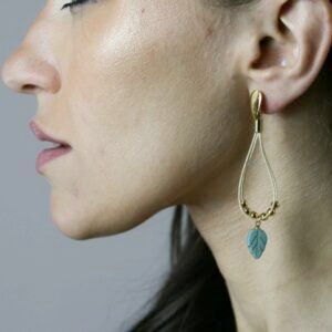 Boucles d'oreilles Awen en fibre de Buriti
