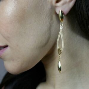 Boucles d'oreilles Elise en fibre de Buriti