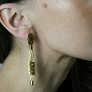 Boucles d'oreilles Enka en fibre de Buriti