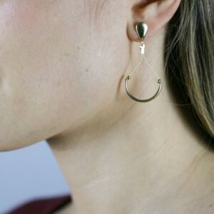 Boucles d'oreilles Naya en fibre de Buriti
