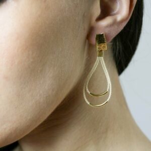 Boucles d'oreilles Anoki en fibre de Buriti