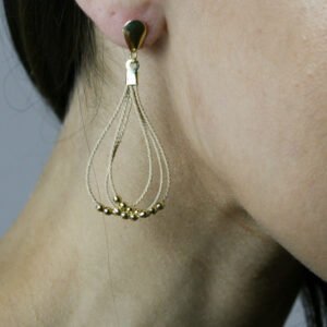 Boucles d'oreilles Sarila en fibre de Buriti