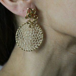 Boucles d'oreilles Aponi en fibre de Buriti