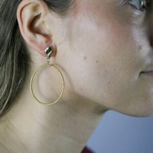 Boucles d'oreilles Imala en Or Végétal du Brésil
