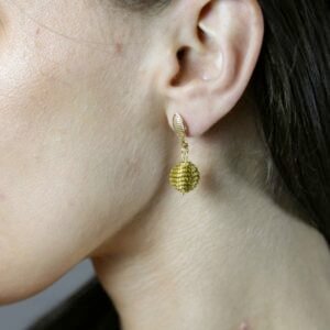 Boucles d'oreilles Yepa en Or Végétal du Brésil