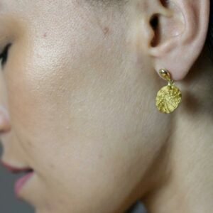 Boucles d'oreilles Asha en Or Végétal du Brésil