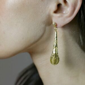 Boucles d'oreilles Kala en Or Végétal du Brésil
