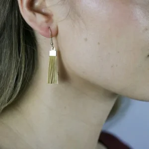 Boucles d'oreilles ELMA en Or Végétal du Brésil
