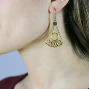 Boucles d'oreilles NAY en Or Végétal du Brésil