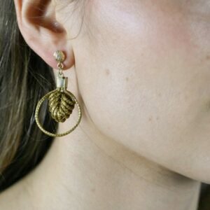 Boucles d'oreilles MIA en Or Végétal du Brésil